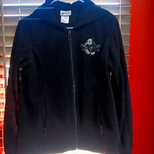 Women's medium black Mackey Mouse zipped hoodie.